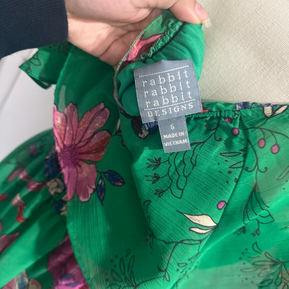 Rabbit Rabbit Rabbit Green Floral Maxi Dress - Picture 4 of 4
